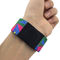 Ελαστικό υφάσματος Wristband τσιπ εκτύπωσης RFID συνήθειας για το θεματικό πάρκο 13,56 MHZ