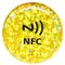 Τυπωμένη ύλη 13,56 MHZ NFC λογότυπων συνήθειας γύρω από την εποξική αδιάβροχη προγραμματίσημη αυτοκόλλητη ετικέττα ζ