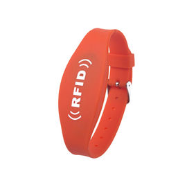 Τυπωμένο ΛΟΓΟΤΥΠΟ τσιπ Wristband RFID για το λουρί διοικητικών ρολογιών γεγονότων διευθετήσιμο