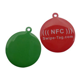 Ετικέττα δίσκων HF NFC NFC213 RFID, κώδικας QR και URL που κωδικοποιούν την ετικέττα RFID Pet