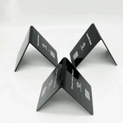 Προσαρμοσμένο λογότυπο NFC Stand Κοινωνικά μέσα Επισκόπηση NTAG213 NFC PVC Google Review Card Βάση επίδειξης μενού